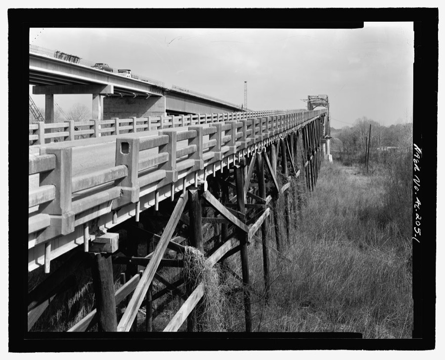 William B. Crumpton Bridge, Spanning Tombigbee River on Alabama State Highway 10, Nanafalia, Marengo County, AL