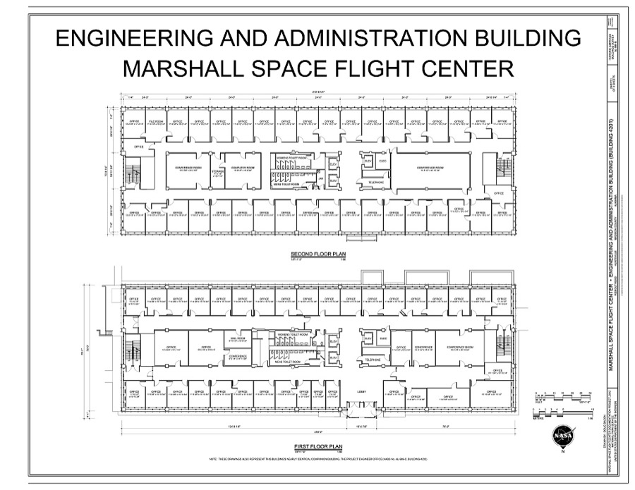 Marshall Space Flight Center, Engineering and Administration Building, Rideout Road, Huntsville, Madison County, AL