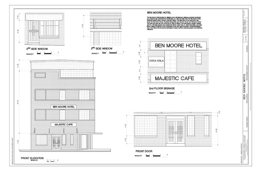 Ben Moore Hotel, 902 High Street, Montgomery, Montgomery County, AL