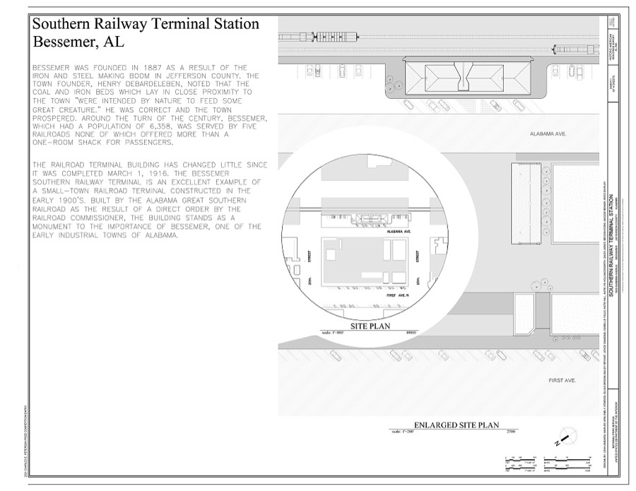 Southern Railway Terminal Station, 1905 Alabama Avenue, Bessemer, Jefferson County, AL