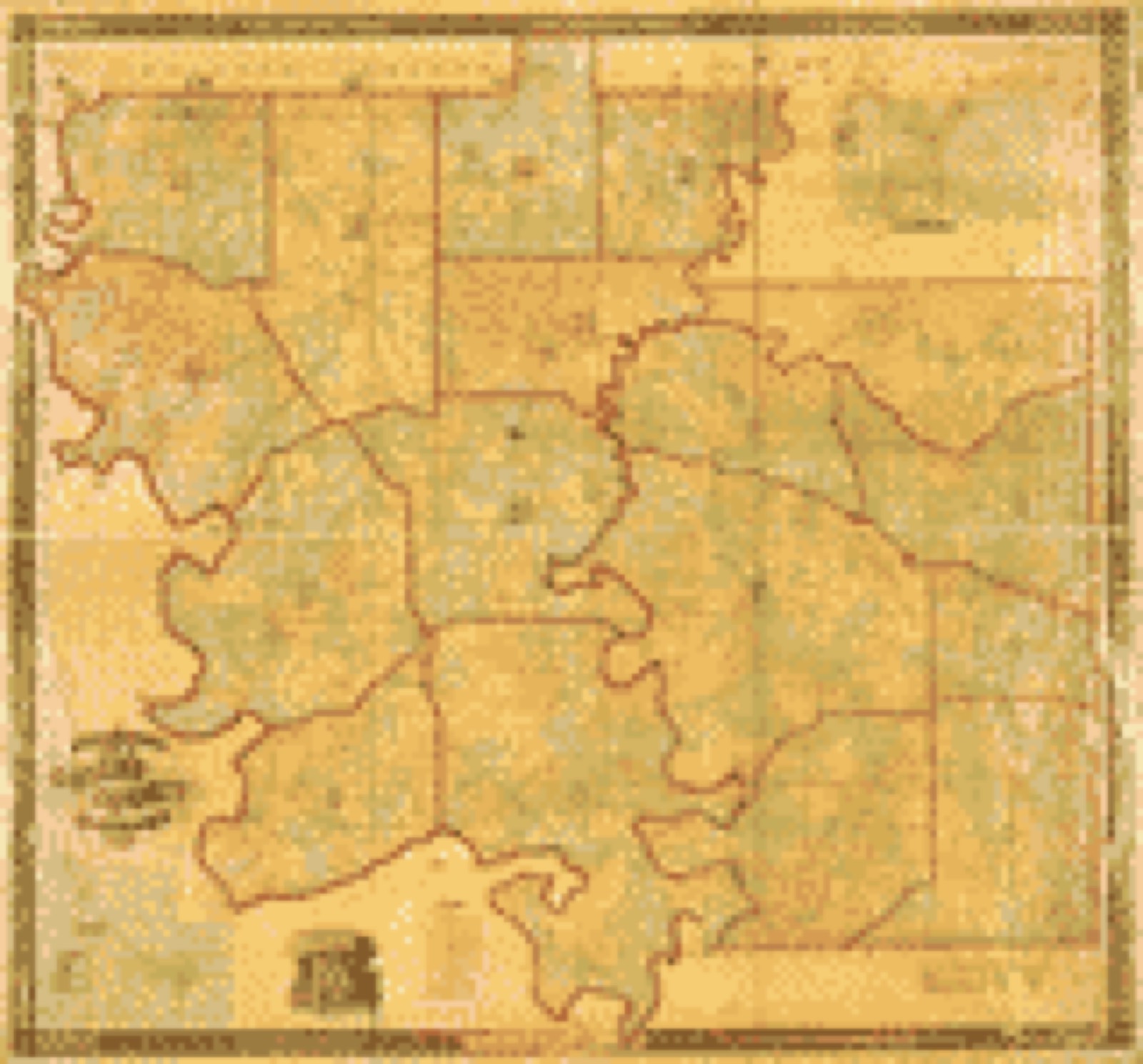 Land ownership map, 1856 - Snedecor's map of Greene County, Alabama, 1858