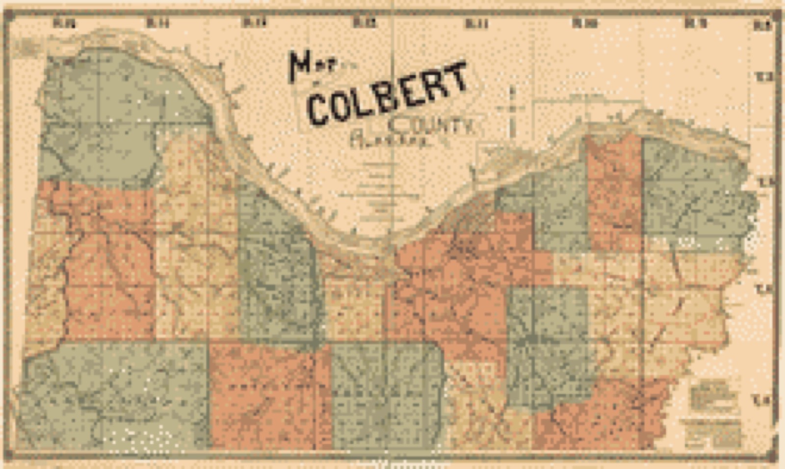 Land ownership map, 1896 - Map of Colbert County, Alabama