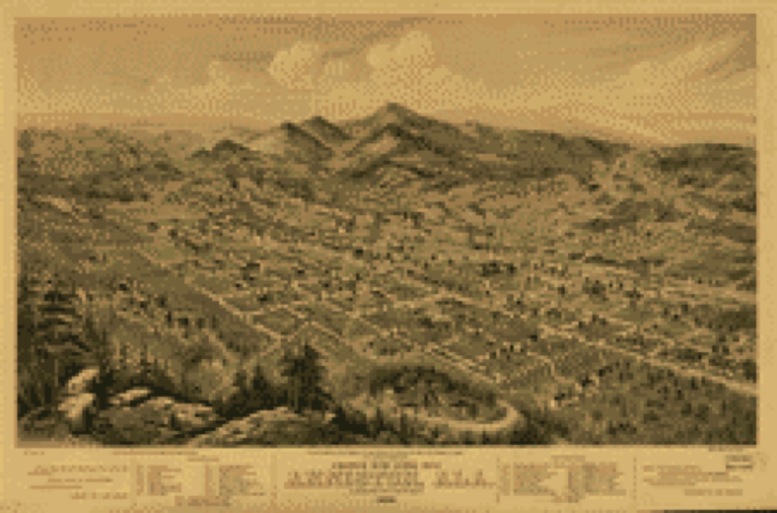 Bird's-eye view, 1888 - Bird's eye view of Anniston, Ala. 1888
