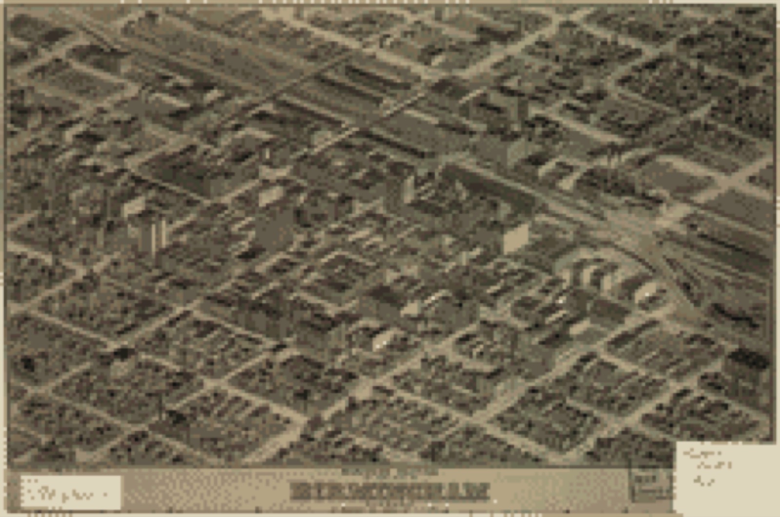 Bird's-eye view, 1904 - Business section of the city of Birmingham, Alabama