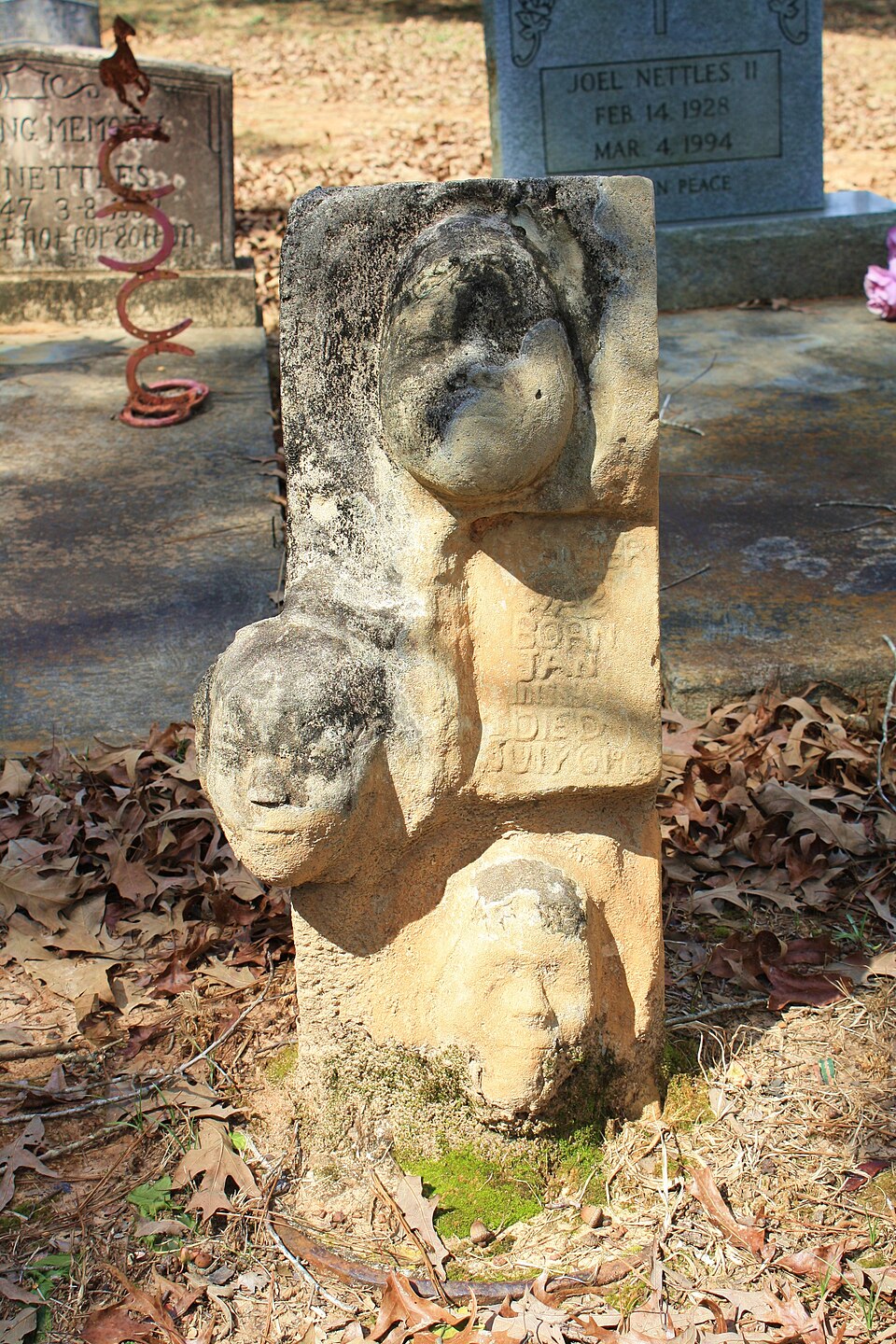 Photograph of Isaac Nettles Gravestones