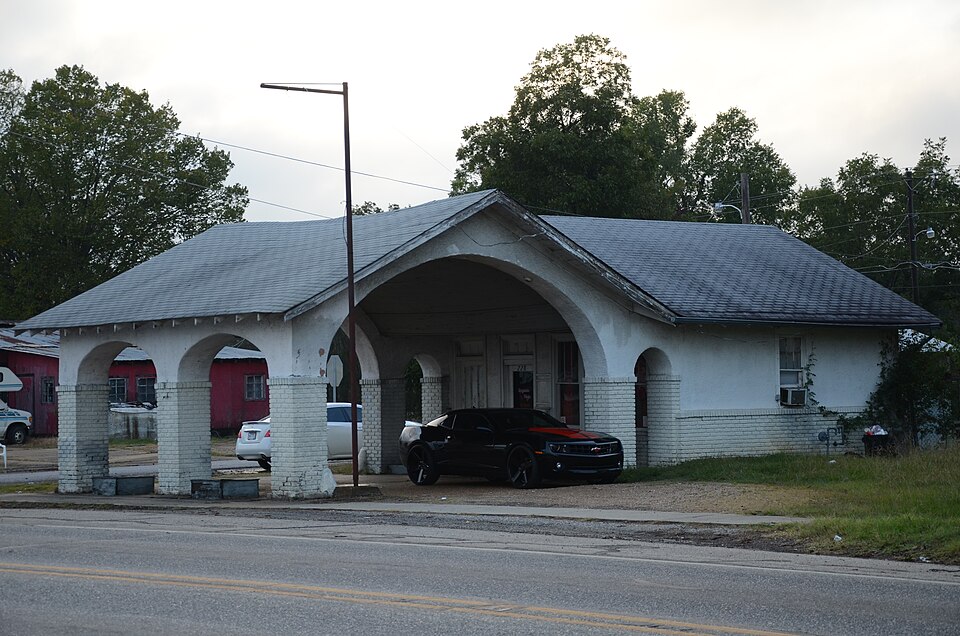 Photograph of Allen Tire Company and Gas Station