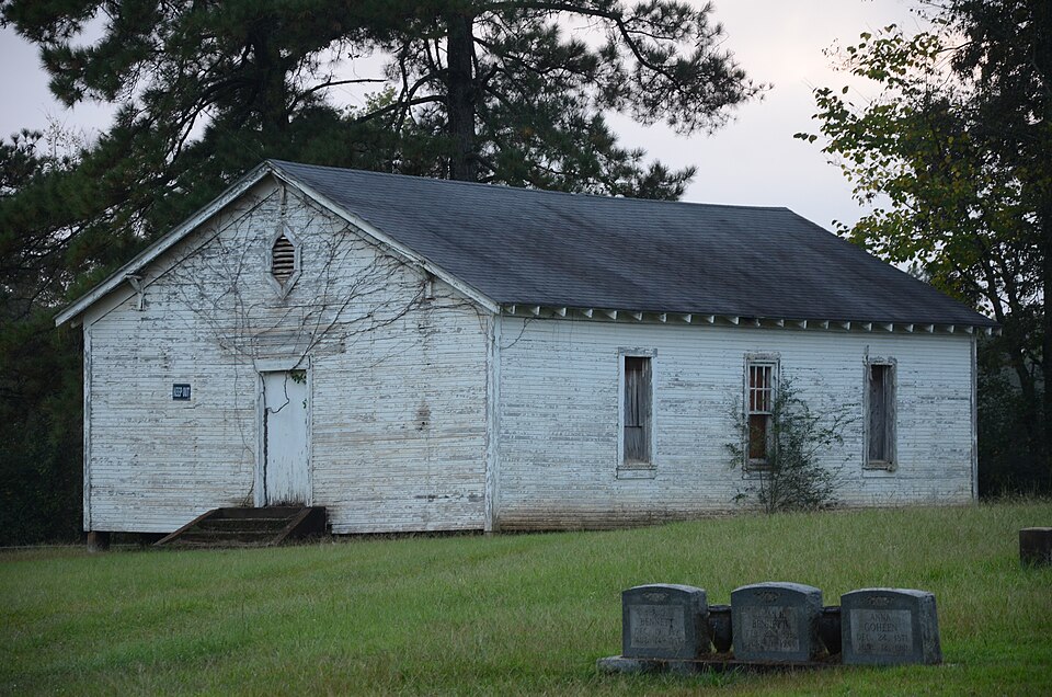 Photograph of Moscow Methodist Church and Cemetery