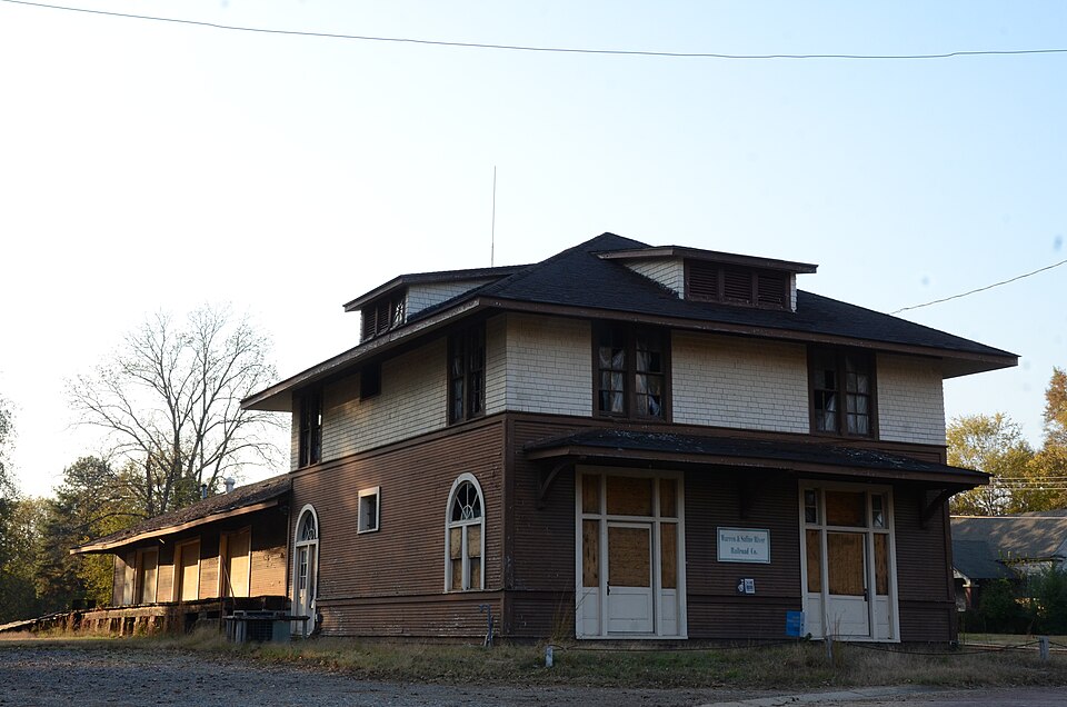 Photograph of Warren and Ouachita Valley Railway Station
