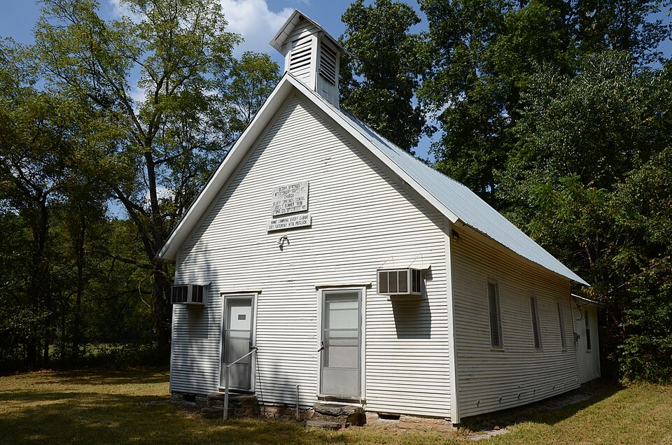 Photograph of Bluff Springs Church and School