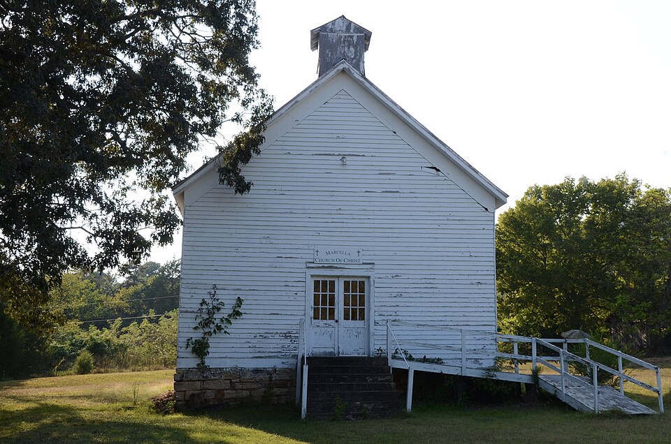 Photograph of Marcella Church & School