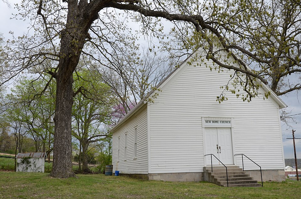 Photograph of New Home School and Church