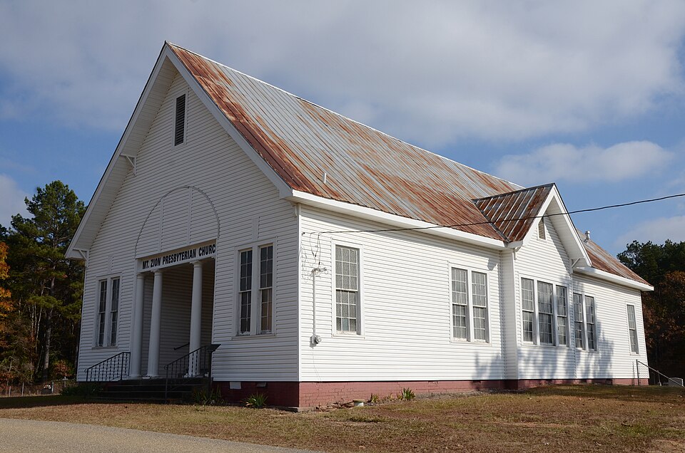 Photograph of Mt. Zion Presbyterian Church (Relfs Bluff, Arkansas)