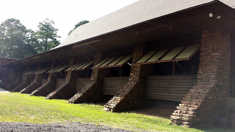 Photograph of CCC architecture of Petit Jean State Park