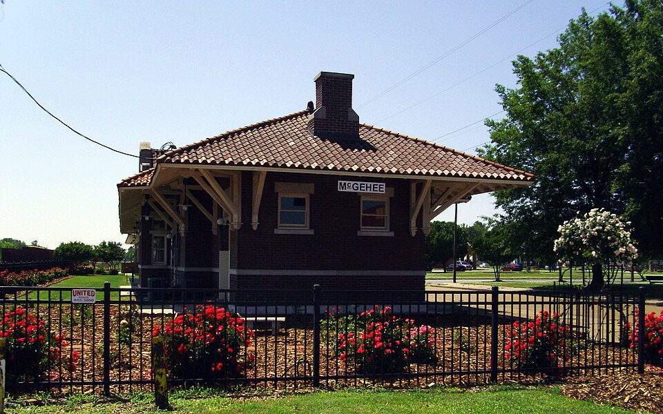 Photograph of Missouri Pacific Railroad Depot-McGehee