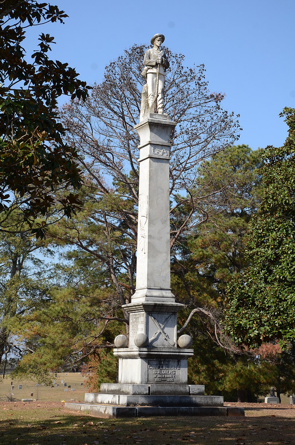 Photograph of Monticello Confederate Monument