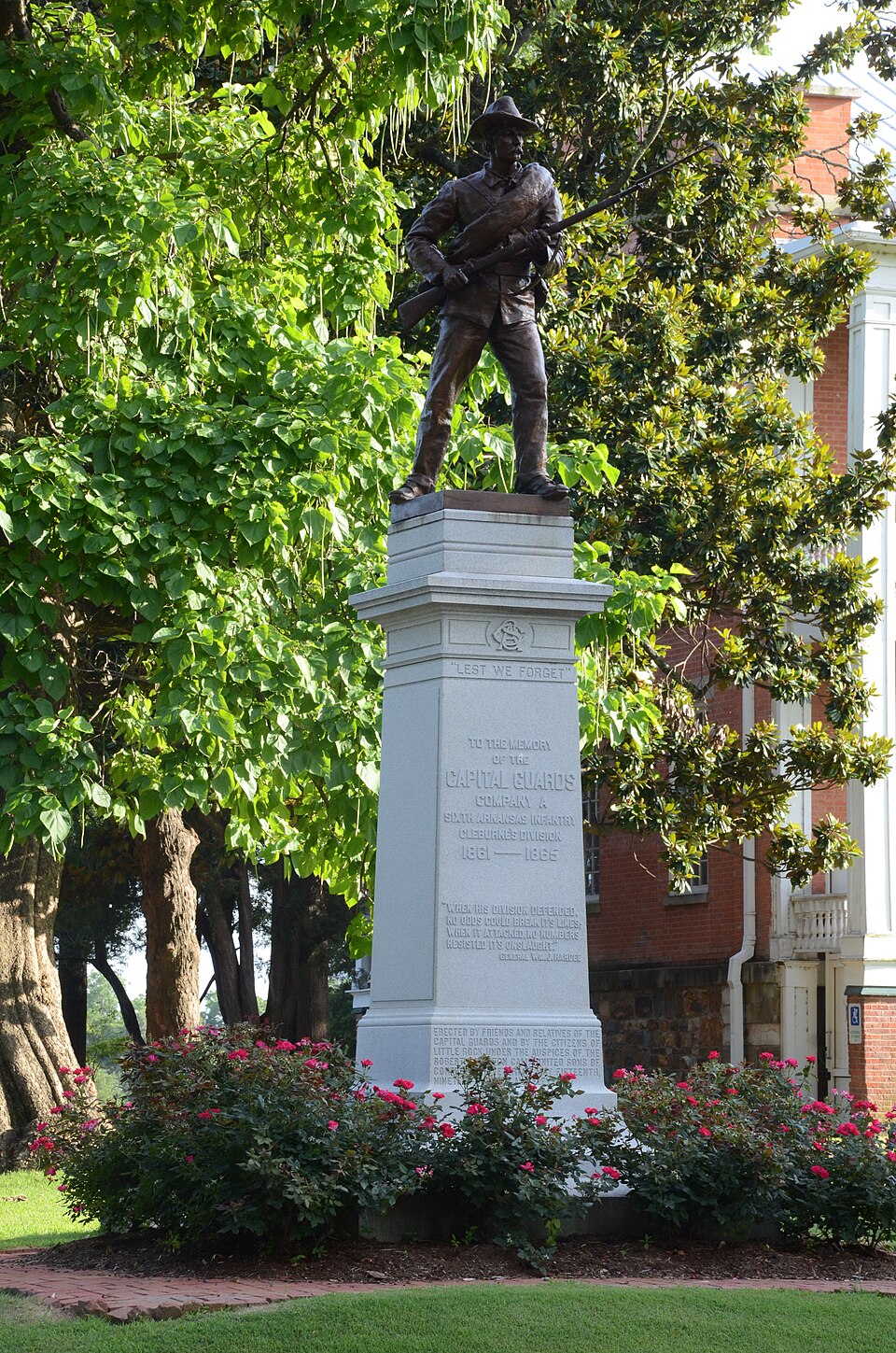 Photograph of Memorial to Company A, Capitol Guards