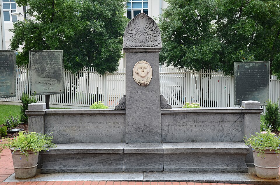 Photograph of David O. Dodd Memorial