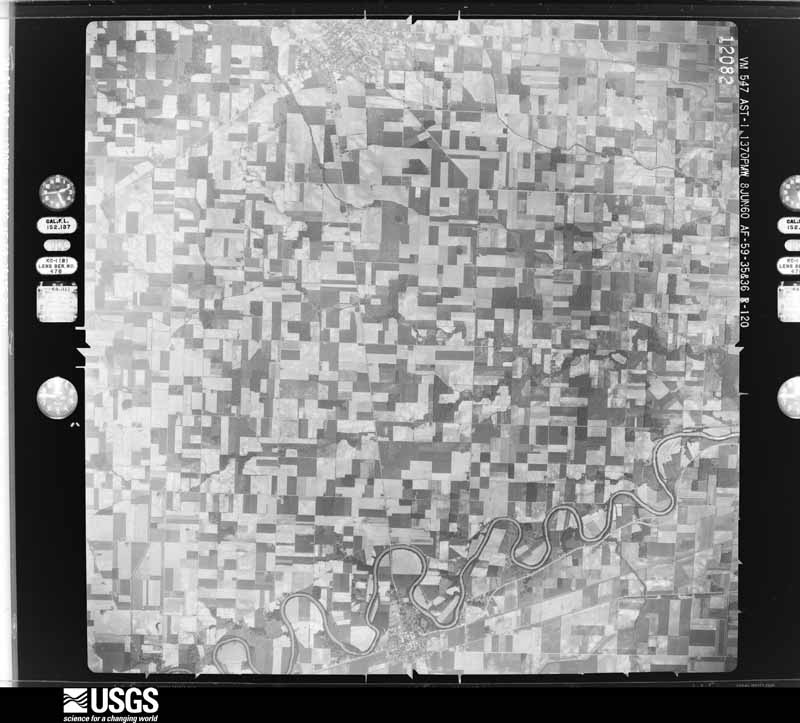 U.S. Geological Survey aerial photograph, 1960-06-08, scale 1:60000