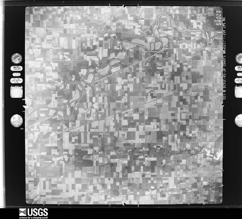 U.S. Geological Survey aerial photograph, 1960-06-08, scale 1:60000