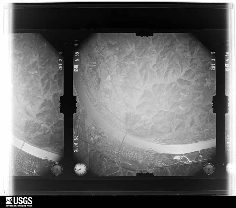 U.S. Geological Survey aerial photograph, 1952-03-20, scale 1:36000