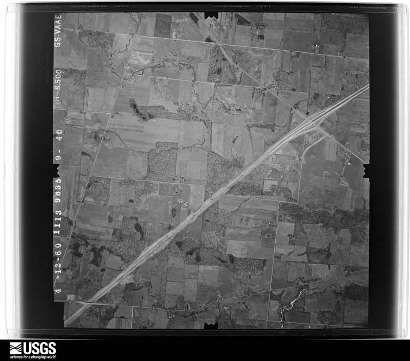 U.S. Geological Survey aerial photograph, 1960-04-12, scale 1:17000