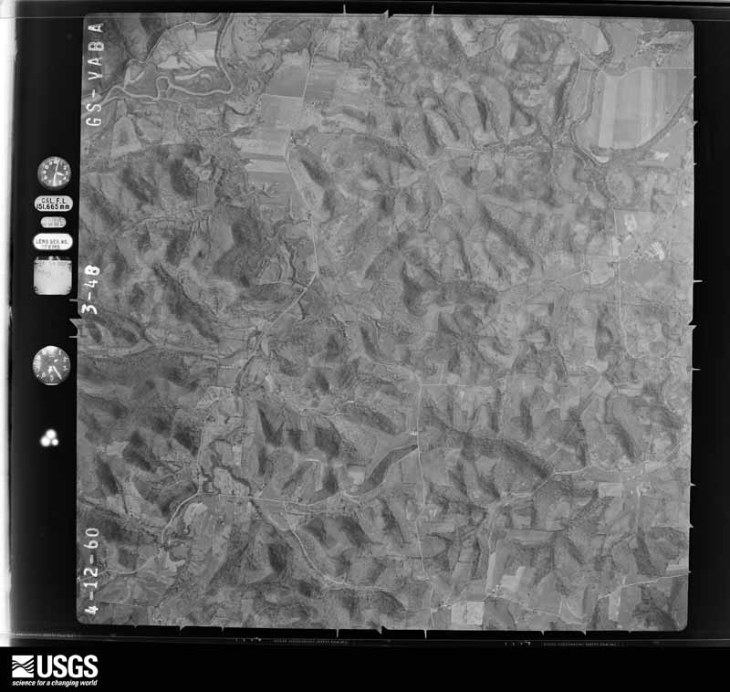 U.S. Geological Survey aerial photograph, 1960-04-23, scale 1:29000