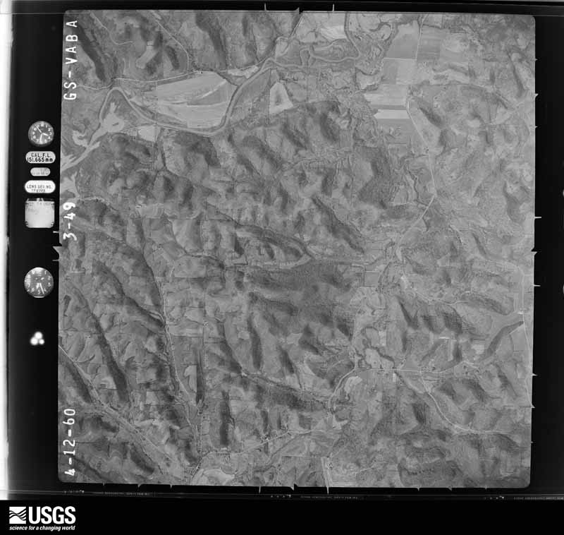 U.S. Geological Survey aerial photograph, 1960-04-23, scale 1:29000