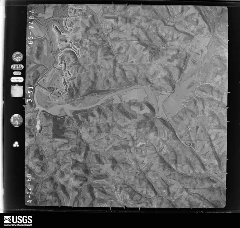 U.S. Geological Survey aerial photograph, 1960-04-23, scale 1:29000
