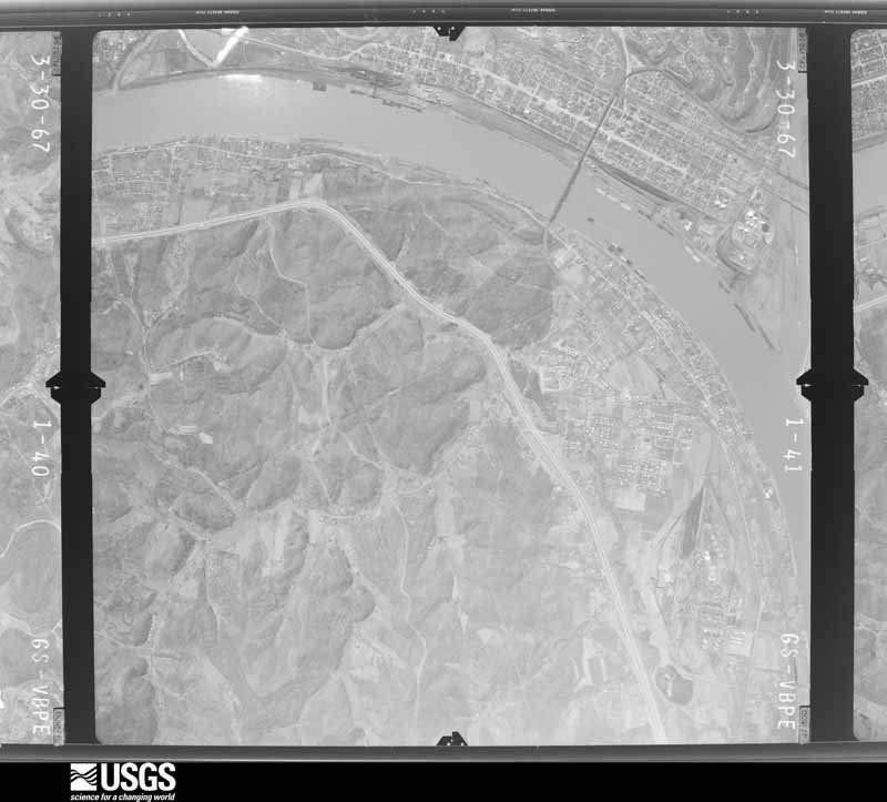 U.S. Geological Survey aerial photograph, 1967-03-30, scale 1:24000