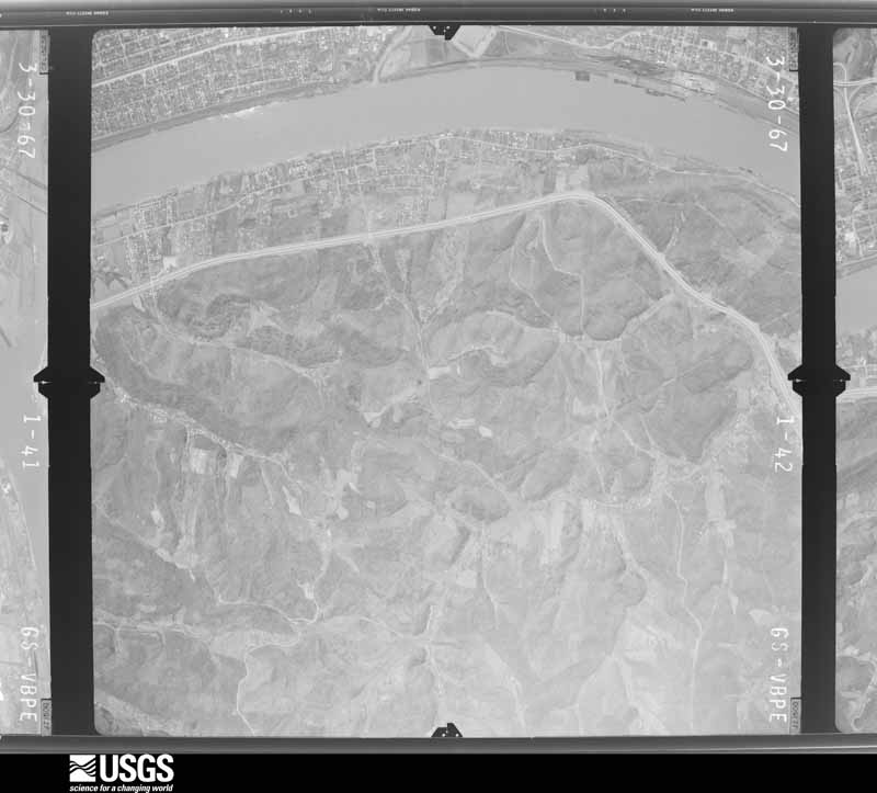 U.S. Geological Survey aerial photograph, 1967-03-30, scale 1:24000