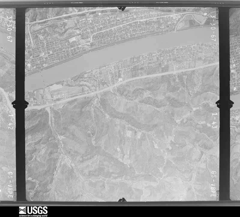 U.S. Geological Survey aerial photograph, 1967-03-30, scale 1:24000