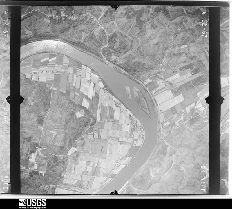 U.S. Geological Survey aerial photograph, 1967-04-12, scale 1:24000