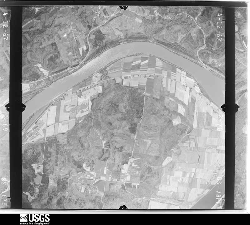 U.S. Geological Survey aerial photograph, 1967-04-12, scale 1:24000