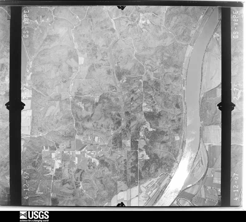 U.S. Geological Survey aerial photograph, 1967-04-12, scale 1:24000