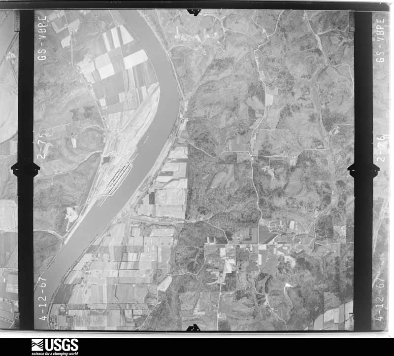 U.S. Geological Survey aerial photograph, 1967-04-12, scale 1:24000