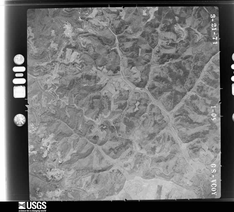 U.S. Geological Survey aerial photograph, 1971-03-21, scale 1:24000