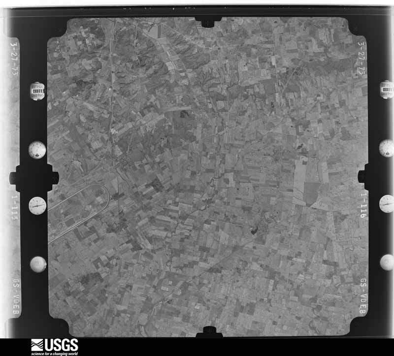 U.S. Geological Survey aerial photograph, 1973-10-01, scale 1:76000