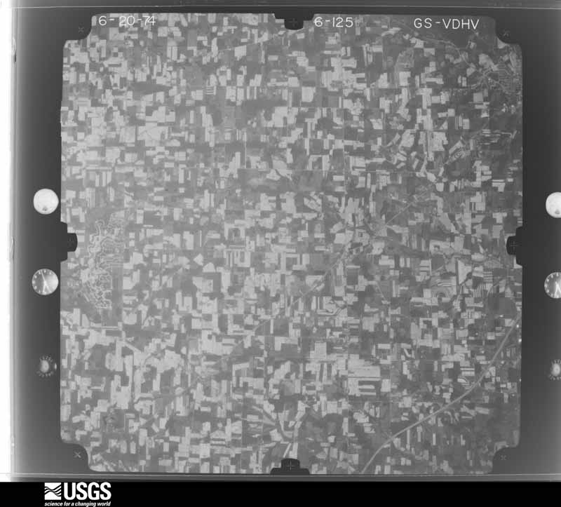 U.S. Geological Survey aerial photograph, 1974-05-01, scale 1:76000