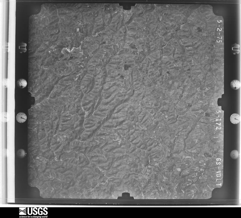 U.S. Geological Survey aerial photograph, 1975-05-02, scale 1:78000