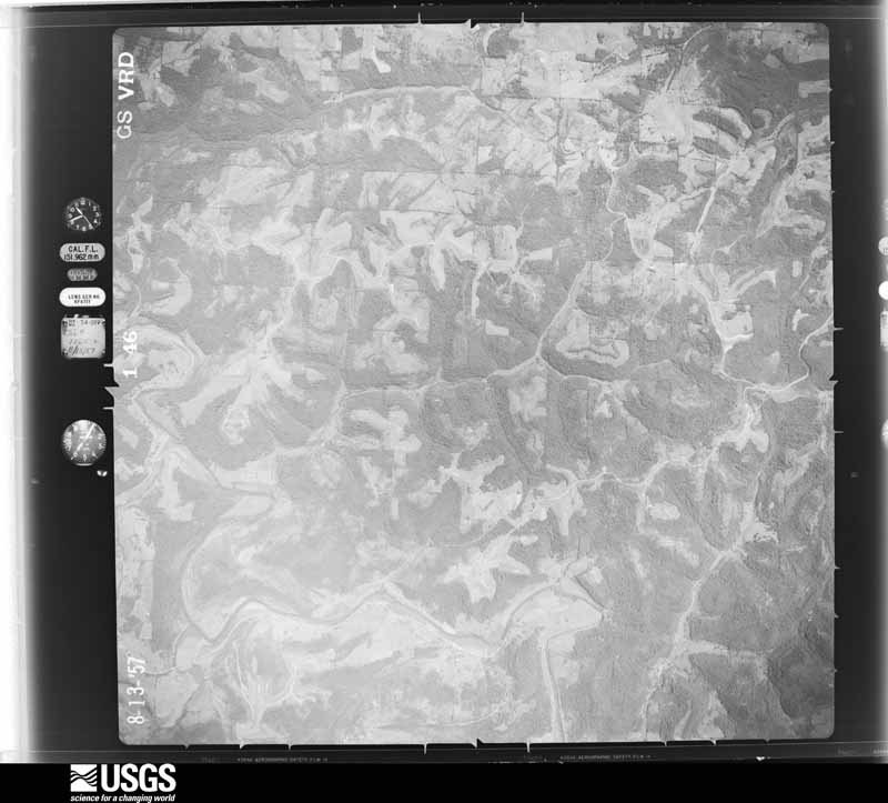 U.S. Geological Survey aerial photograph, 1957-09-01, scale 1:31000
