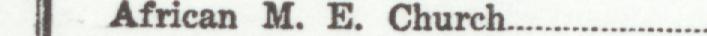 The line reading African M. E. Church in the 1926 atlas index