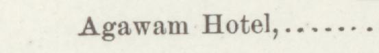 The index line reading Agawam Hotel in the 1892 atlas
