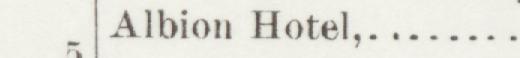 The line reading Albion Hotel in the 1892 atlas index