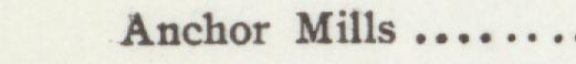 The index line reading Anchor Mills in the 1907 atlas