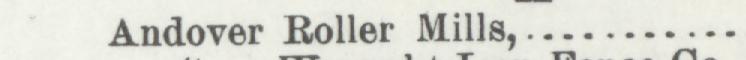 The line reading Andover Roller Mills in the 1896 atlas index