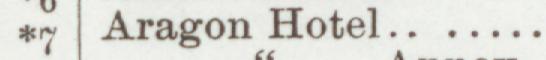 The line reading Aragon Hotel in the 1906 atlas index
