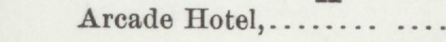 The line reading Arcade Hotel in the 1901 atlas index