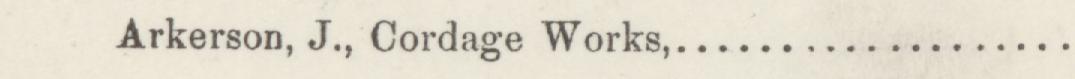 The line reading Arkerson, J., Cordage Works in the 1884 atlas index