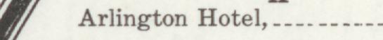 The line reading Arlington Hotel in the 1911 atlas index