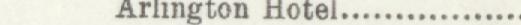 The line reading Arlngton Hotel in the 1908 atlas index